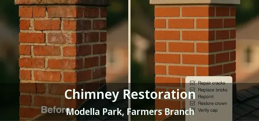 Chimney Restoration Modella Park, Farmers Branch - TX