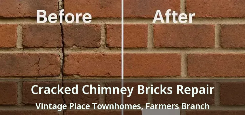 Cracked Chimney Bricks Repair Vintage Place Townhomes, Farmers Branch - TX