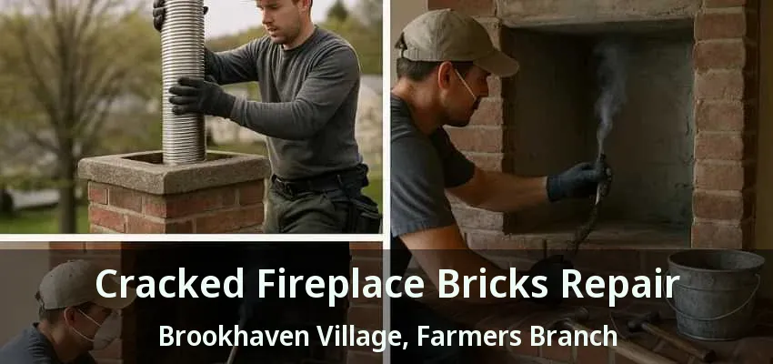 Cracked Fireplace Bricks Repair Brookhaven Village, Farmers Branch - TX
