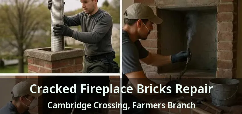 Cracked Fireplace Bricks Repair Cambridge Crossing, Farmers Branch - TX