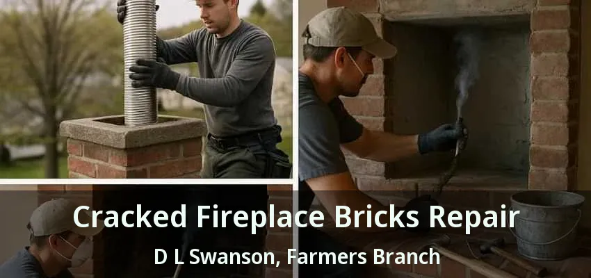 Cracked Fireplace Bricks Repair D L Swanson, Farmers Branch - TX