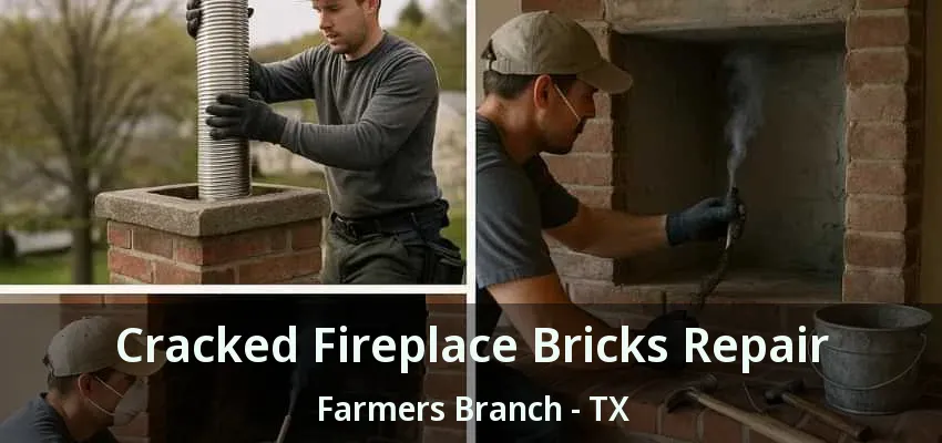 Cracked Fireplace Bricks Repair Farmers Branch - TX