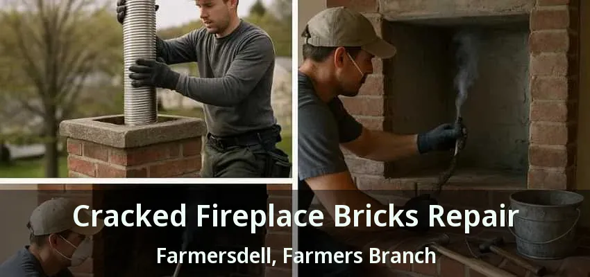 Cracked Fireplace Bricks Repair Farmersdell, Farmers Branch - TX