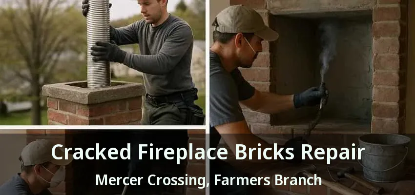 Cracked Fireplace Bricks Repair Mercer Crossing, Farmers Branch - TX