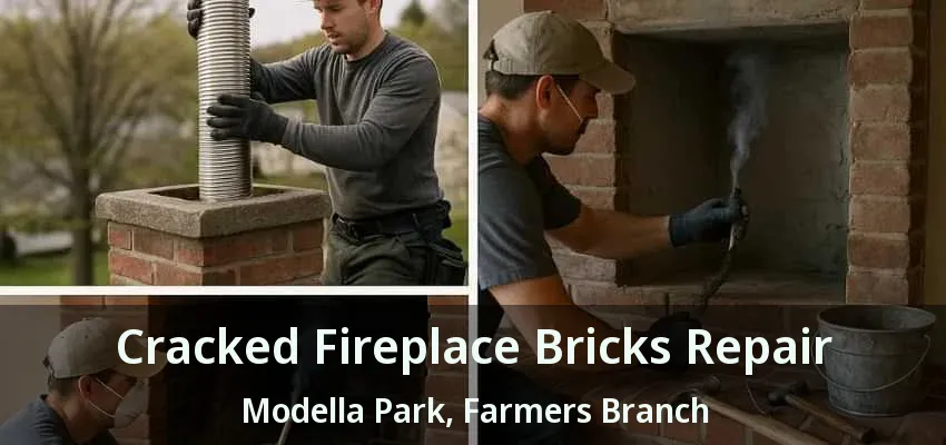 Cracked Fireplace Bricks Repair Modella Park, Farmers Branch - TX