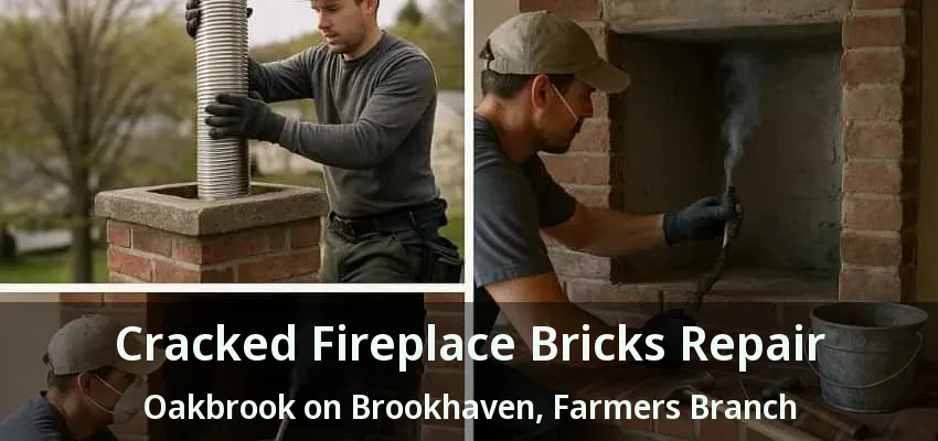 Cracked Fireplace Bricks Repair Oakbrook on Brookhaven, Farmers Branch - TX