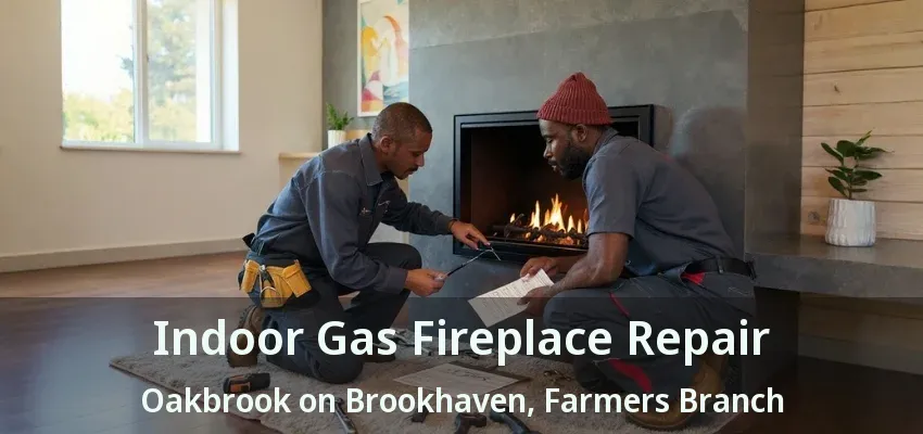 Indoor Gas Fireplace Repair Oakbrook on Brookhaven, Farmers Branch - TX