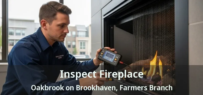 Inspect Fireplace Oakbrook on Brookhaven, Farmers Branch - TX