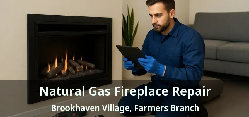 Natural Gas Fireplace Repair Brookhaven Village, Farmers Branch - TX