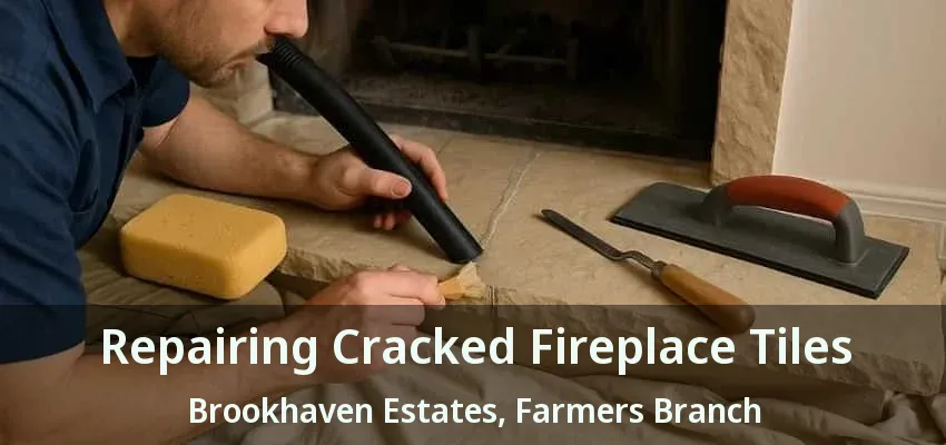 Repairing Cracked Fireplace Tiles Brookhaven Estates, Farmers Branch - TX