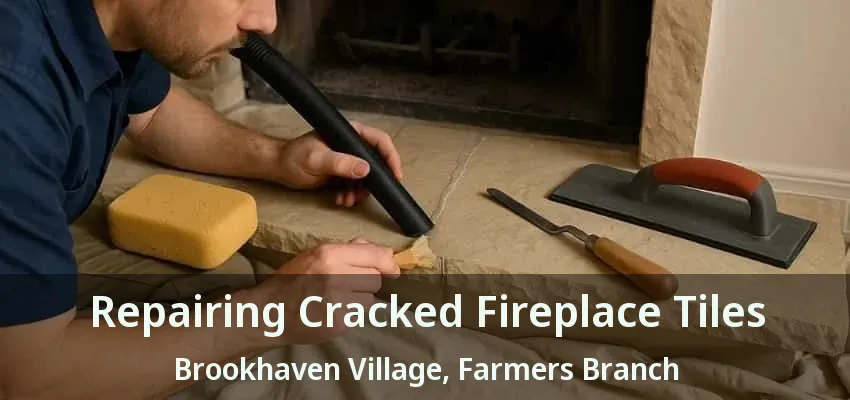 Repairing Cracked Fireplace Tiles Brookhaven Village, Farmers Branch - TX